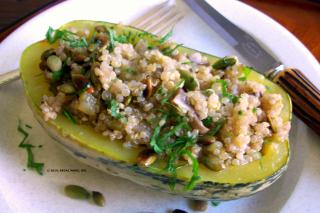 Saladmaster Recipe Stuffed Winter Squash by Cathy Vogt