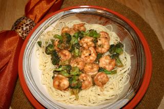 Saladmaster Healthy Solutions 316 Ti Cookware: Spicy Shrimp and Broccoli on Pasta