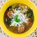 italian, wedding, soup, meatballs, beef, pasta