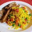 Saladmaster Recipe Yellow Rice with Pan Roasted Sausage